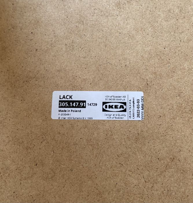IKEA LACK столмк состояние нового