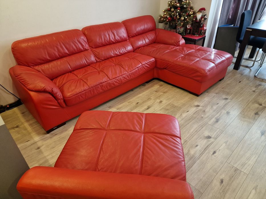 Диван от естествена кожа