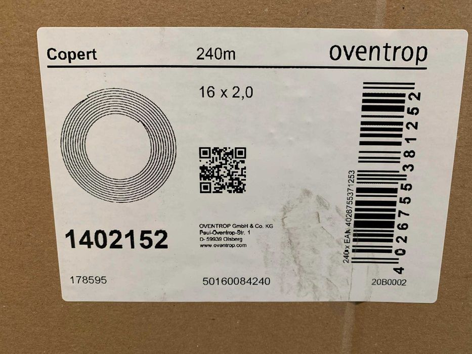 Тръба за подово отопление Oventrop