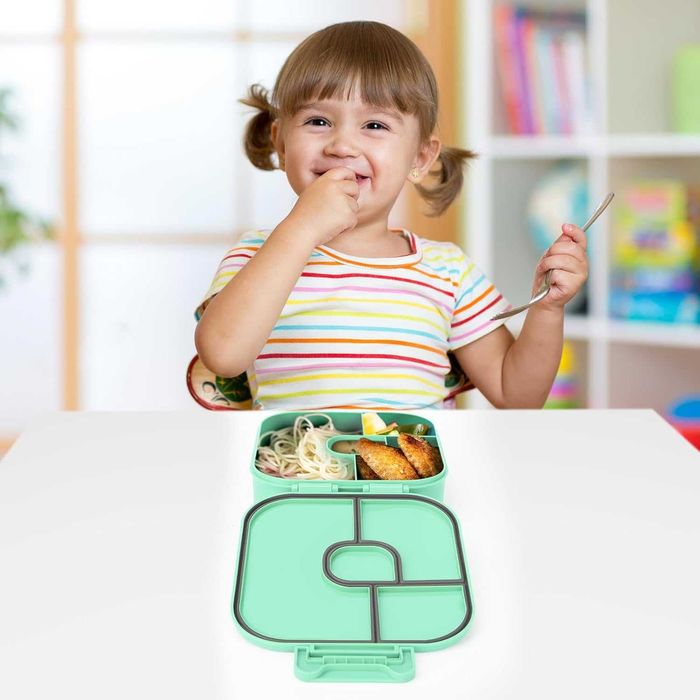 Bento Box, Кутия за обяд с 4 отделения, 800мл матирана и непропусклива