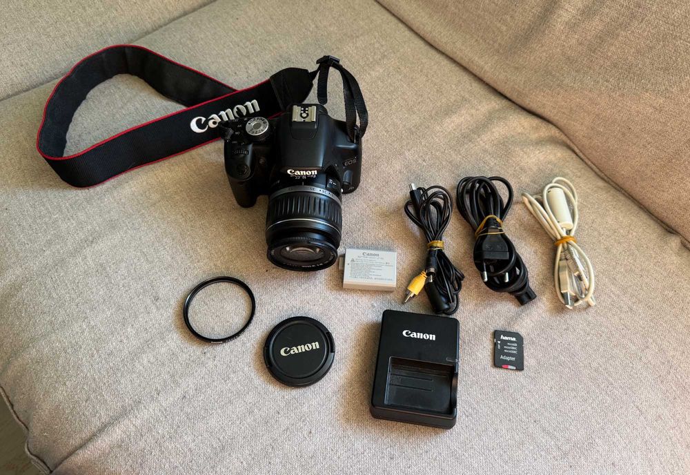 Canon EOS 500D DSLR + 18-55mm, 9562 cadre, kit complet