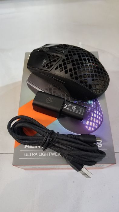 Mouse Gaming Steelseries Aerox 3 Wireless BT Onyx Negru 18000 dpi