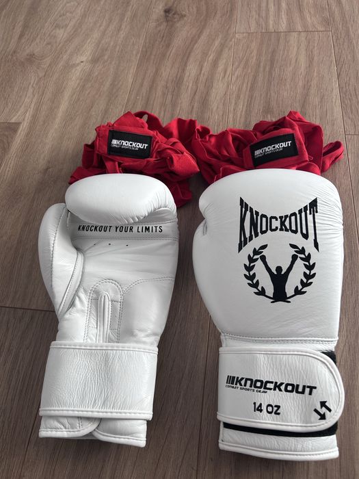 Mănuși box KNOCKOUT 14 OZ – ca NOI, folosite o singură dată