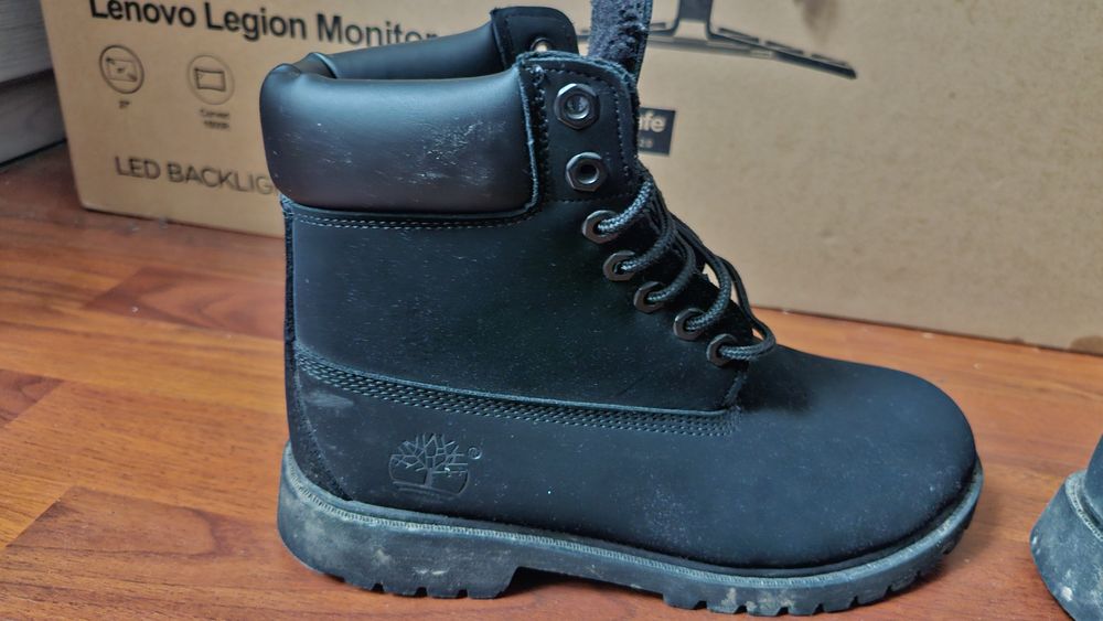 Timberland Black  с мехом