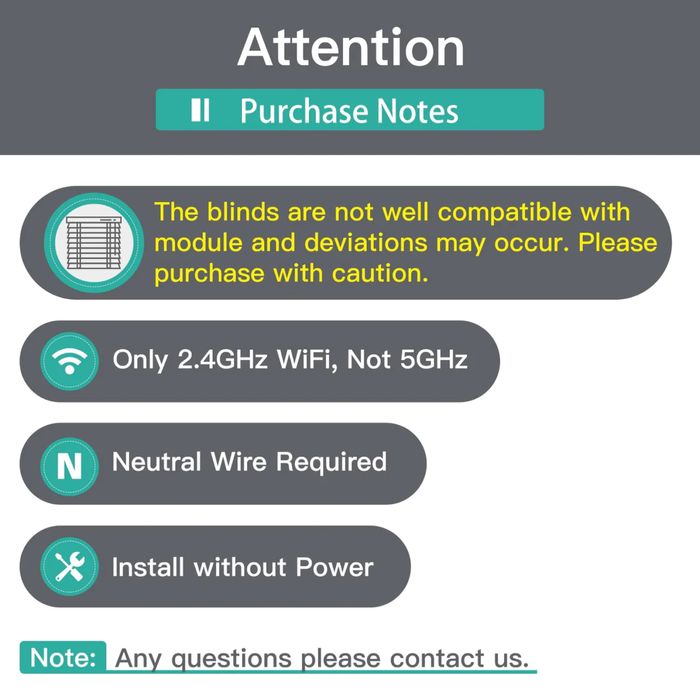 Превключвател за щори, MOES GO WiFi+ RF 433