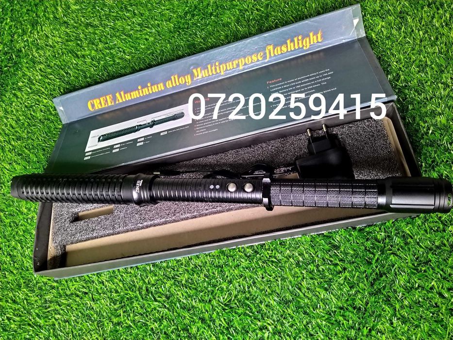 Electrosoc HY-X10 100000 KV Telescopic, cu Lanterna, CAMPING, NOU!