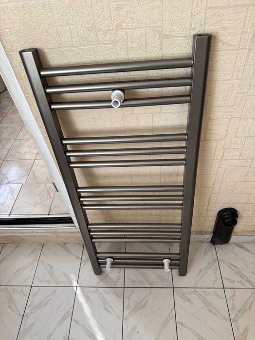 Алуминиева лира за баня сива - габарит 40х90 см - 426W