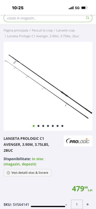 Vand lansete prologic avenger echipate cu mulinete daiwa crosscast ld