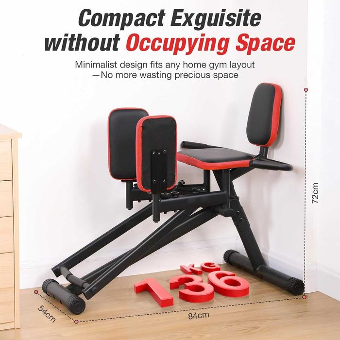 WARMOUNTS Машина за домашен фитнес, тренажор за бедра и седалище