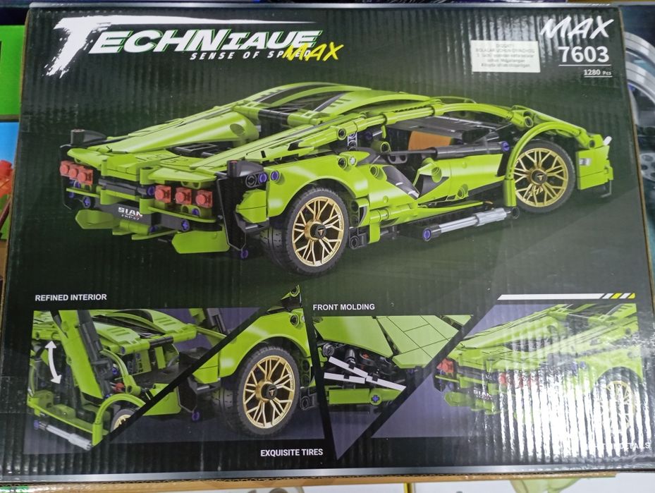 Konstruktor Lamborghini Sian Technic (1280 detal) / Yangi Lego analog