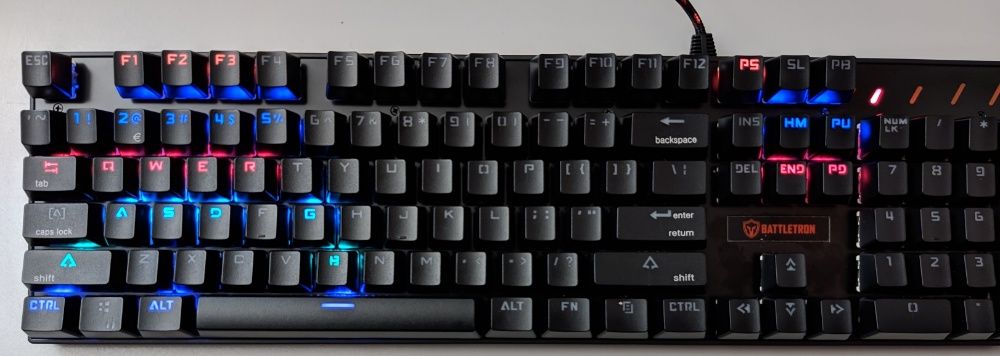 Геймърска ЛЕД клавиатура Battletron Gaming Keyboard