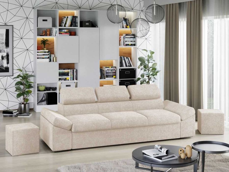 Canapea Extensibila Magic Plusata Crem - Transport Gratuit