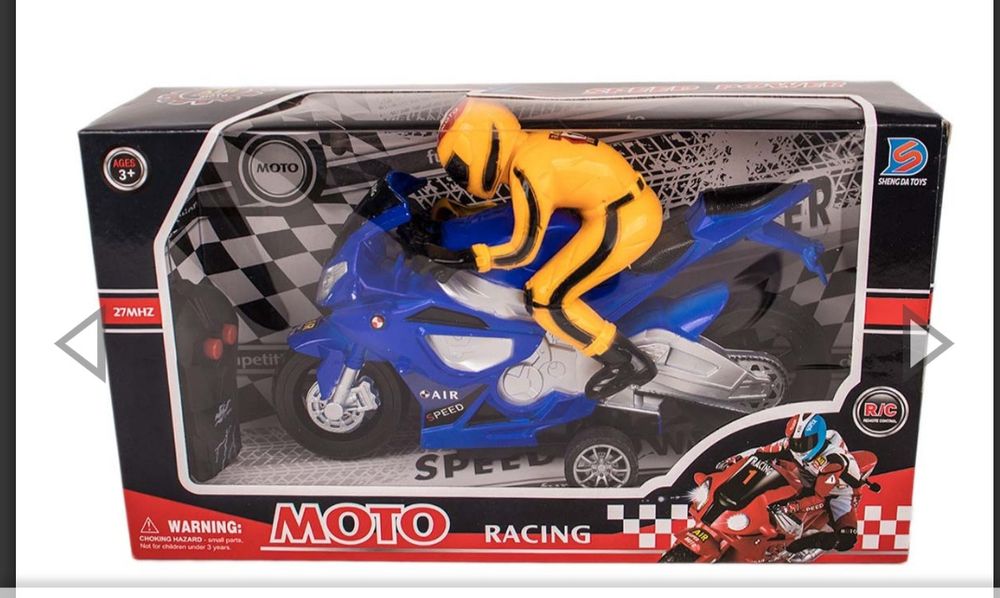 Мотоциклет с пилот, пластмасов