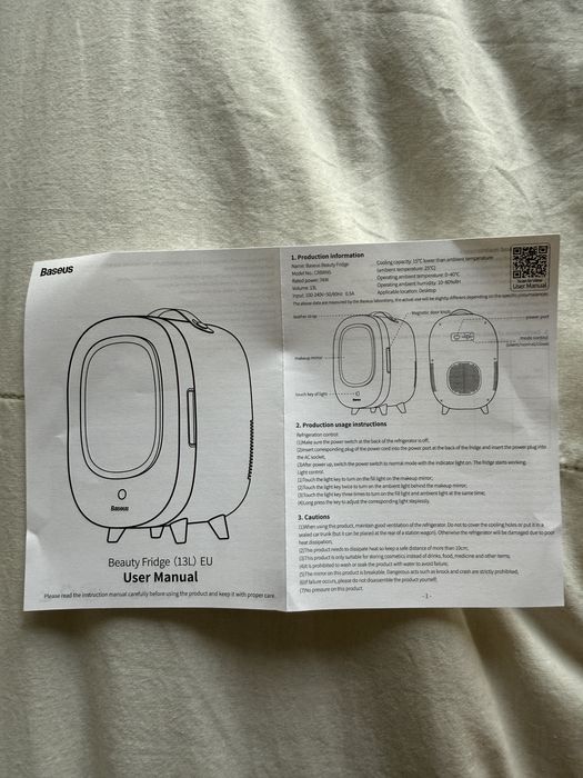 Продам холодильник для косметики Baseus