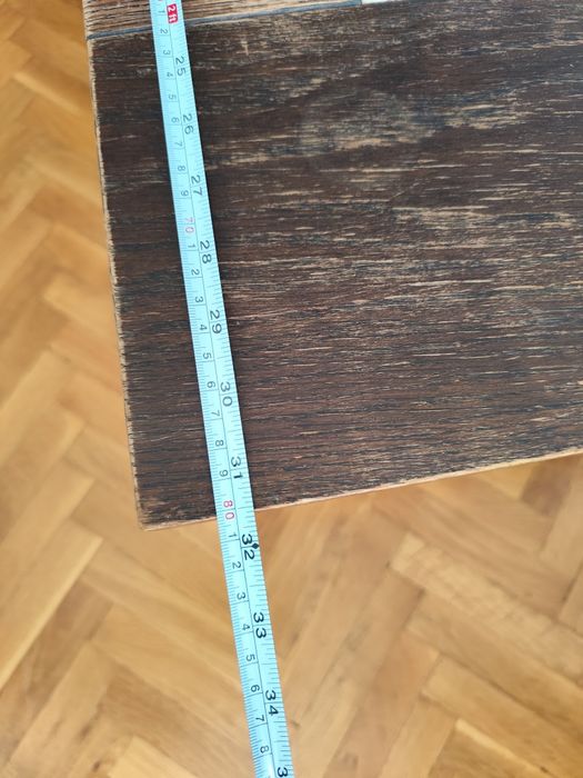 Масивна холна маса от естествено дърво с керамичен плот – 145х80 см [1]