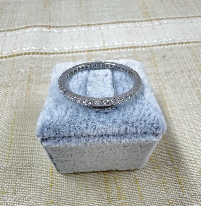 Inel tip veregheta Aur 18k cu Diamante, pret fix