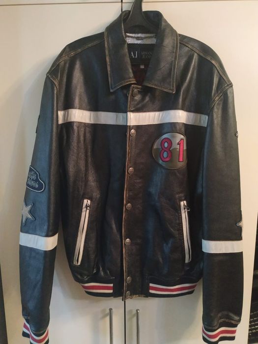 Кожаная куртка Armani оригинал
