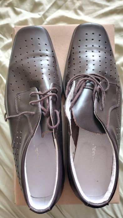 Pantofi piele maro, vară, pentru cadre bărbați, marimea 45,5 (29)