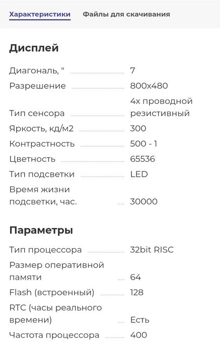 Панель оператора