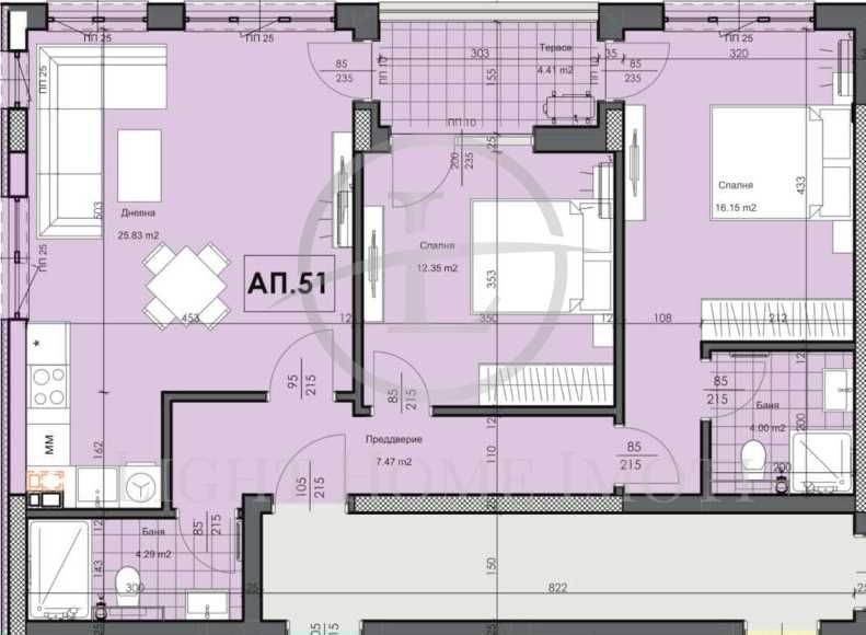 Продава се Тристаен апартамент в Пловдив, Гагарин - 112 кв.м за 765 €/кв.м - Снимка #1