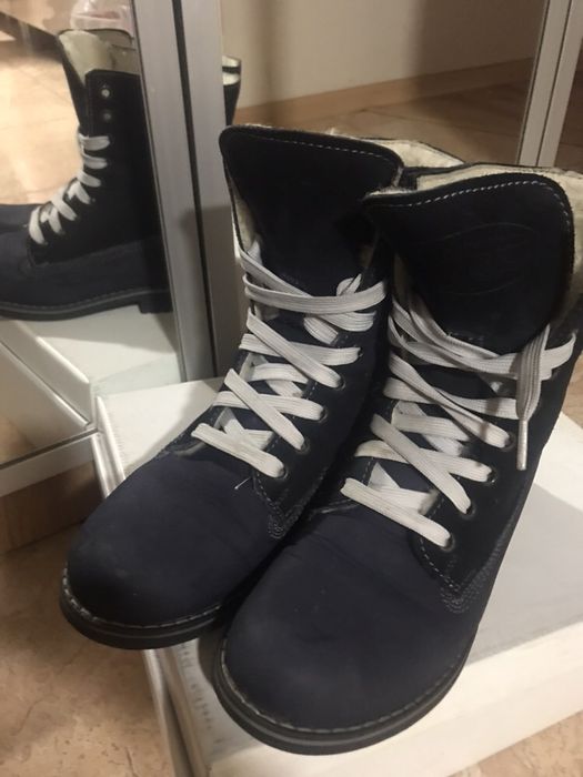 Bocanci piele dama,imblaniti