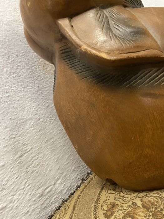 Поставка за цветя или малка табуретка от тик слон