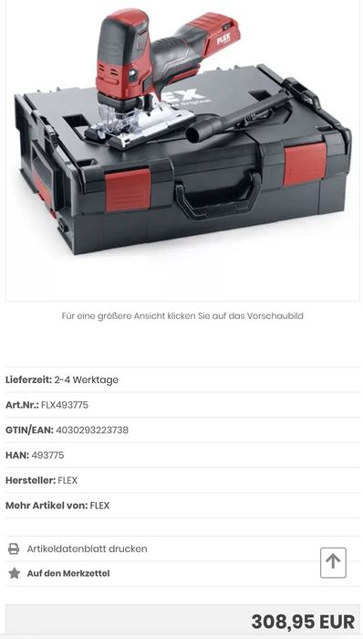 FLEX JS 18.0-EC - Безчетков прободен трион перфектен!