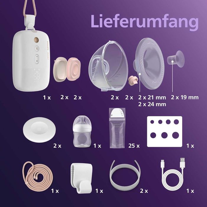 Philips SCF547/11 Avent Двойна Помпа за Кърма, НОВО