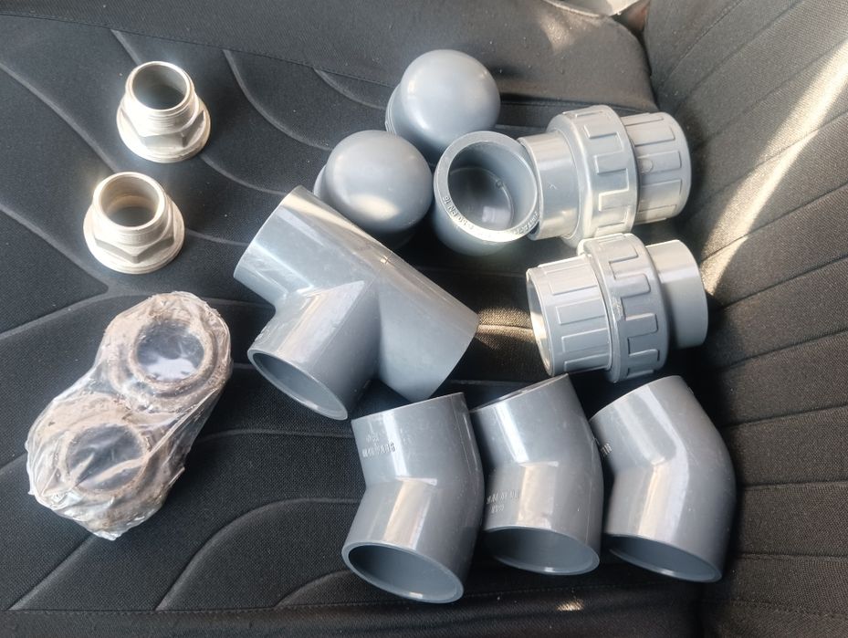 Pimtas (Turkiya) PVX fitinglar to‘plami — 50 mm (Basseyn va sug'orish