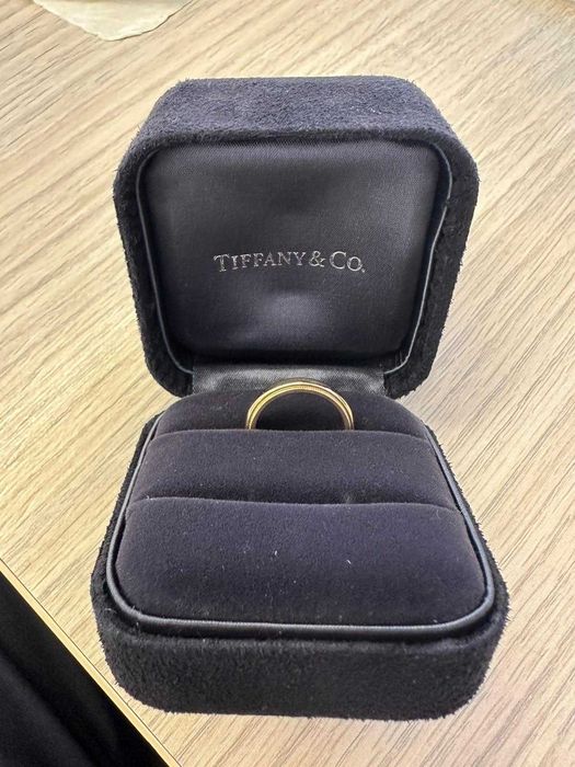 Verigheta Tiffany & Co.de 6g si inel cu diamante ambele 18k marimea 50