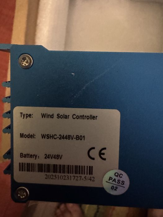 Controler Hibrid Eolian & Solar MPPT (Wind & Solar Hybrid Controller) 12V / 24V / 48V AUTO + Rezistență Dump Load