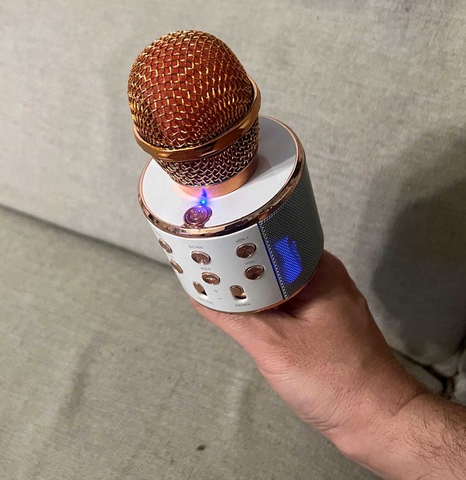 Microfon karaoke wireless WS 858 bluetooth boxa integrata