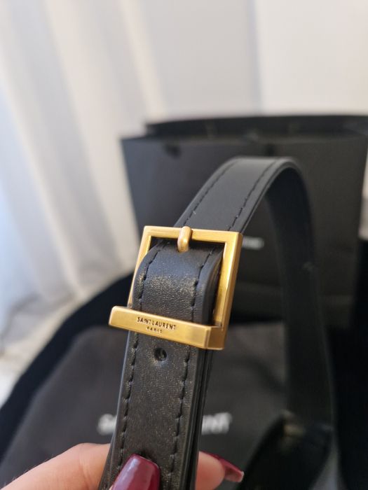 Saint Laurent Le 5 A 7 Black Hobo