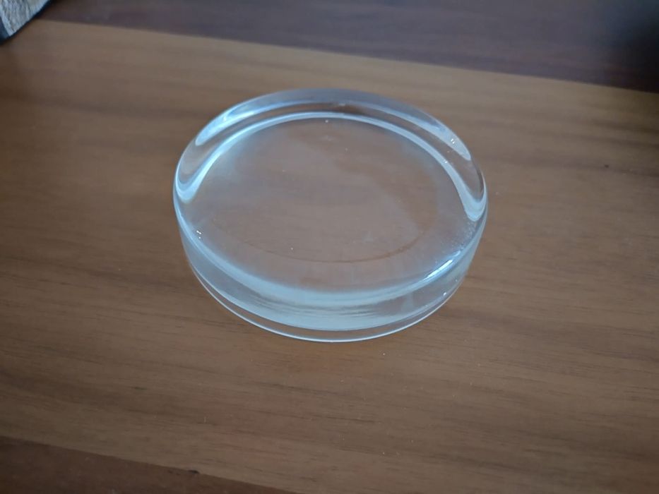 Оригинален цилиндричен стъклен предмет от Италия