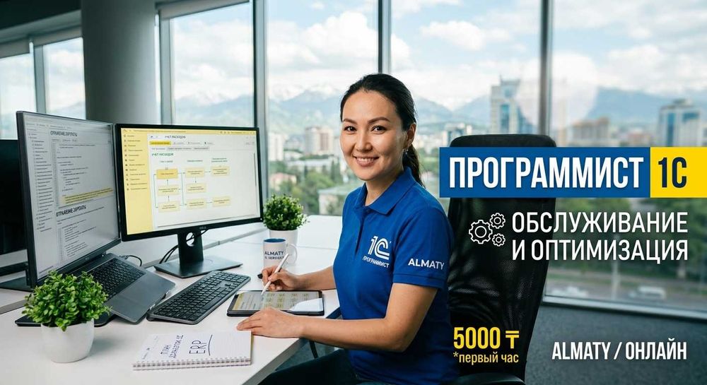 Программист 1С. Доработка и обслуживание организаций (Алматы / Онлайн)