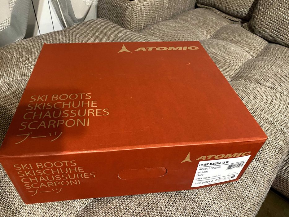 Чисто нови дамски ски обувки Atomic Hawx Magna 75 W - Black/Gold