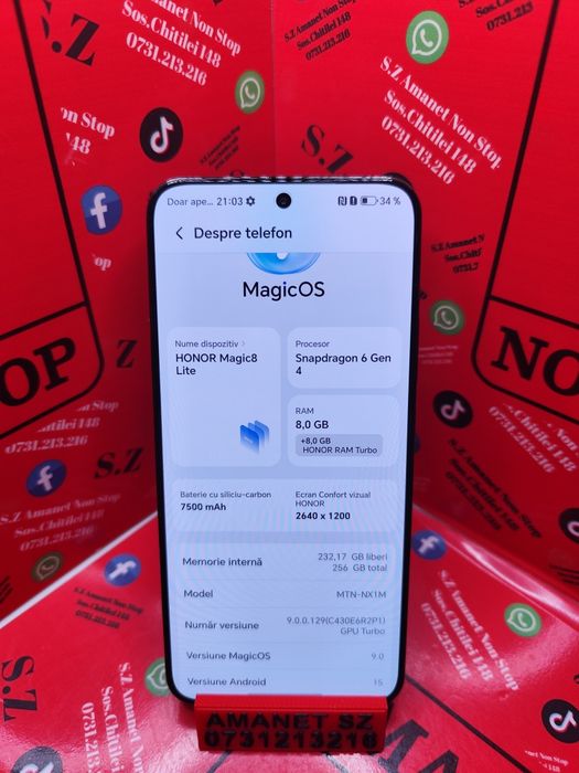 Honor Magic8 Lite 5G Amanet SZ Non Stop