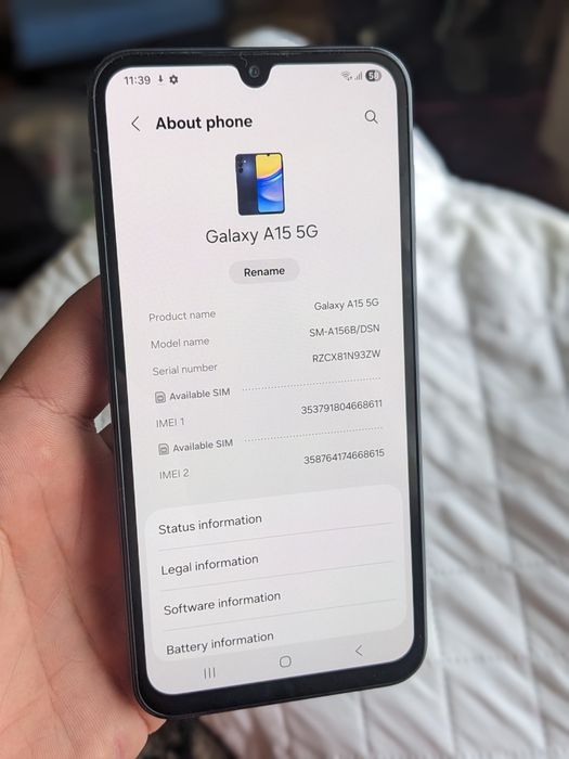 Samsung Galaxy A15 5G 128GB AMOLED DISPLAY ,Dual Sim