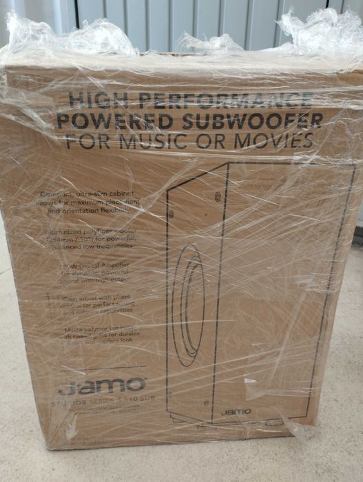 Subwoofer Jamo S810 , 150 W, alb, Nou, sigilat