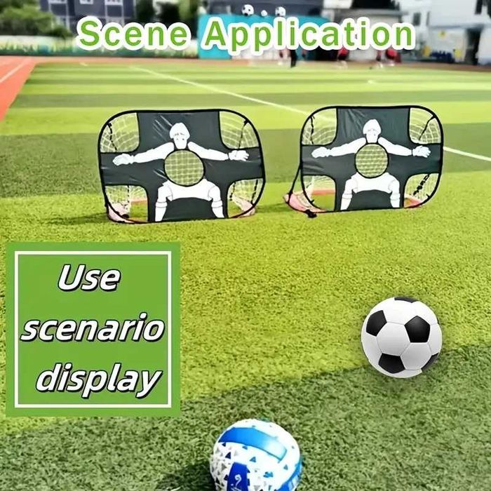Футболна врата с целеви зони