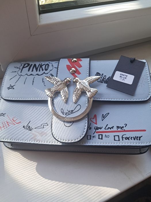 Сумка голубая не большая