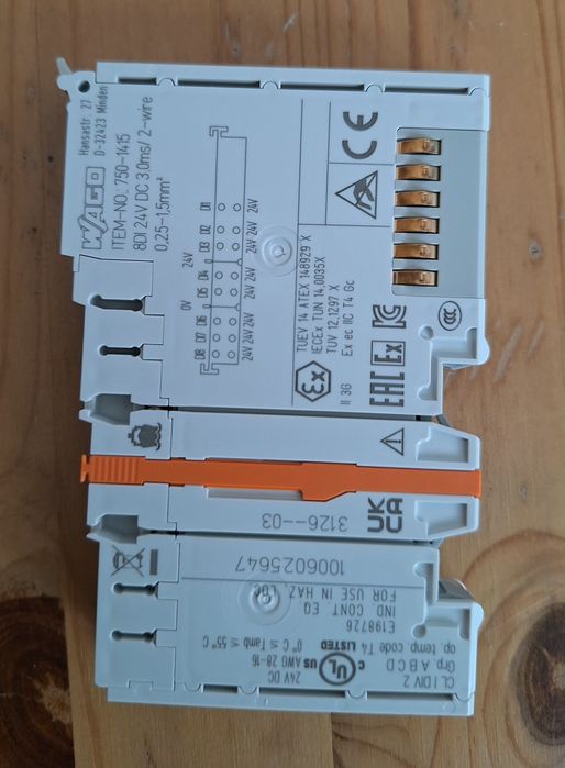 Modul automatizare:intrare digitală; 0÷55°C ;IP 20; 750/753 ; IN: 8