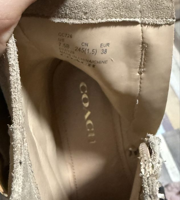 COACH Къси ботуши в Светлокафяво оригинални