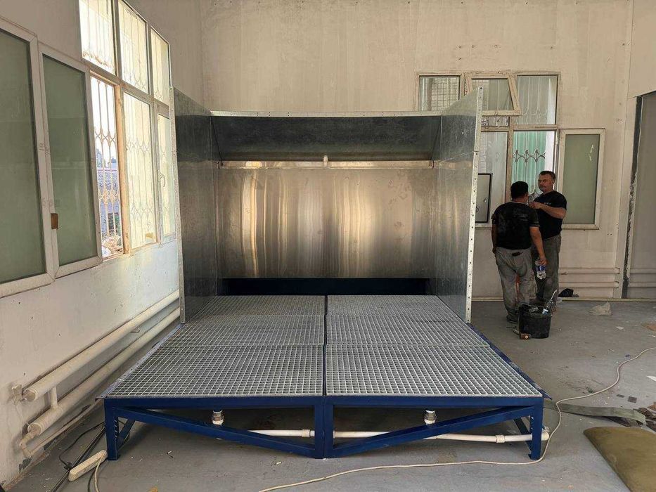 Покрасочная камера с водяной завесой