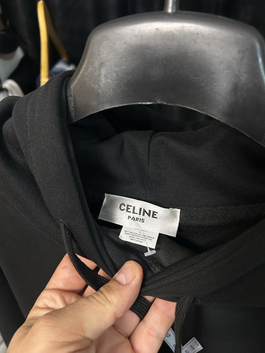 Hanorac CELINE Unisex M Negru Oversized Hoodie Premium