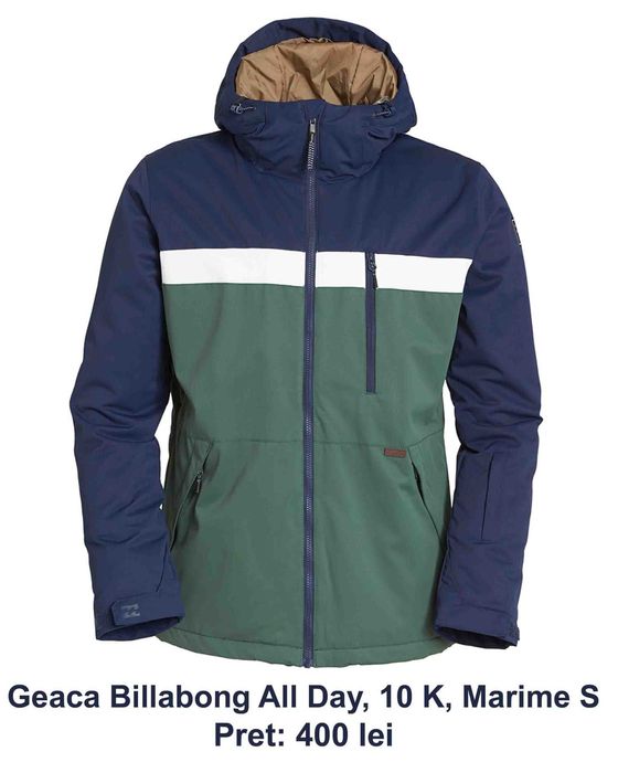 Billabong All Day Forest, geaca ski, snowboard S/M, noua