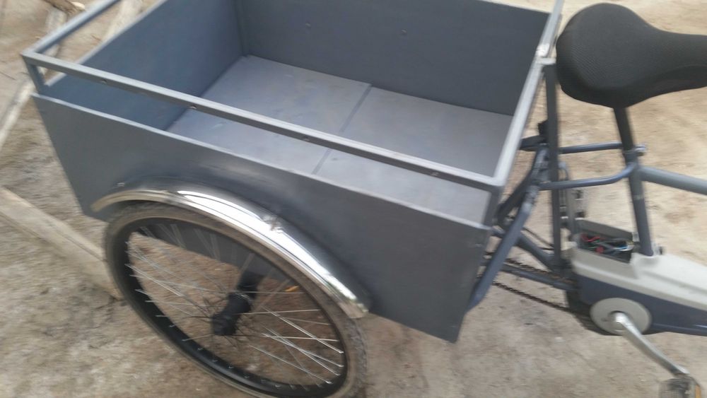 Электровелосипед  грузовой редукторный