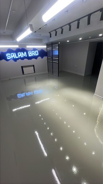 поксидные полимерные полы - от 7 000 ₸/м²