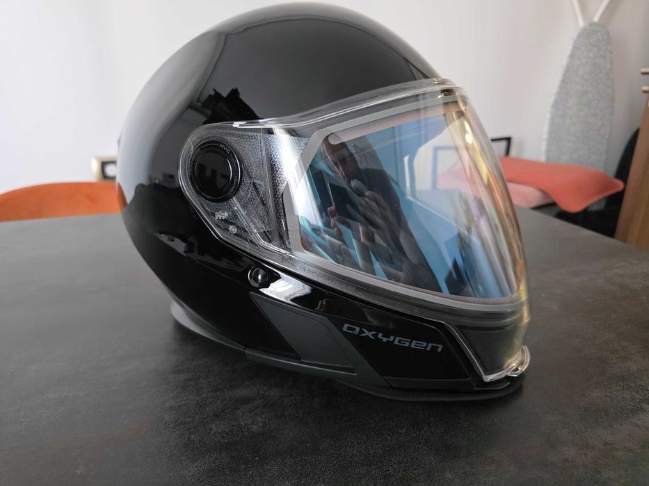 New BRP Oxygen Helmet XL + Balaclava L/XL power cable Casca Snowmobil