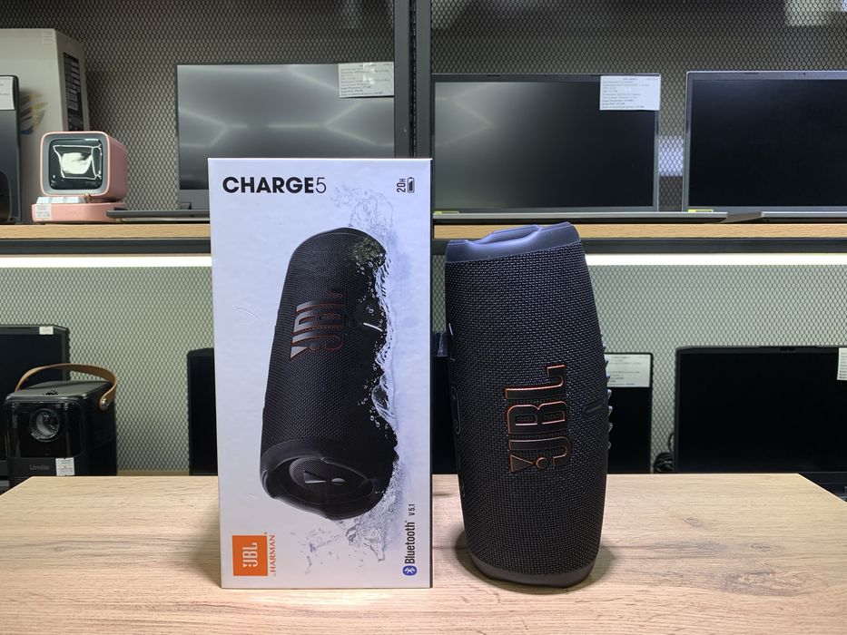 Колонка JBL Charge 5, 30 Вт, черный, отличное состояние, 10941/А10